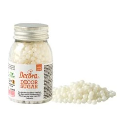 Perle Di Zucchero Bianco Brillante Ø5mm 100gr Decora