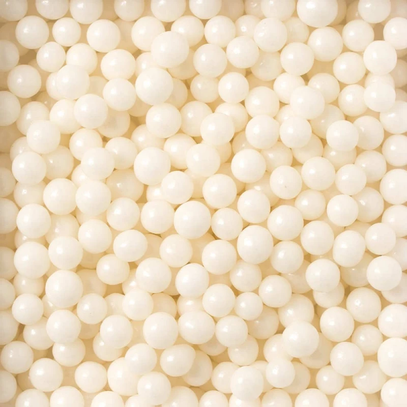 Perle Di Zucchero Maxi Bianco Brillante Ø7mm 100gr Decora 2 Perle Di Zucchero Maxi Bianco Brillante Ø7mm 100gr Decora - immagine 2