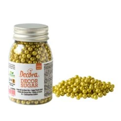 Perle Di Zucchero Oro Metallizzato Ø5mm 100gr Decora