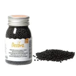 Perline Di Zucchero Nere 100gr Decora
