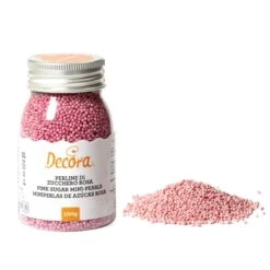 Perline Di Zucchero Rosa 100gr Decora