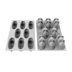 PETAL 3D DESIGN Stampo In Silicone 8 Impronte 9,8x3,8cm H4,8cm Silikomart -Peroni Kitchen Negozio petal 3d design stampo in silicone 8 impronte silikomart 2