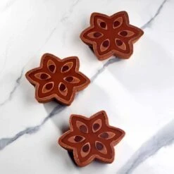 PIASTRA119 FIORE 6 PETALI Piastra 9 Impronte Ø9,5cm H2cm 30ml Per Macchina New Cookmatic Pavoni -Peroni Kitchen Negozio piastra 119 fiore 6 petali per macchina cookmatic pavoni 1