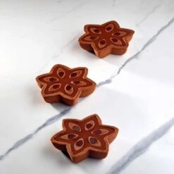 PIASTRA119 FIORE 6 PETALI Piastra 9 Impronte Ø9,5cm H2cm 30ml Per Macchina New Cookmatic Pavoni -Peroni Kitchen Negozio piastra 119 fiore 6 petali per macchina cookmatic pavoni 3