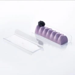 Set 100 Mini Vassoi Rettangolari 14x6cm Trasparenti Martellato