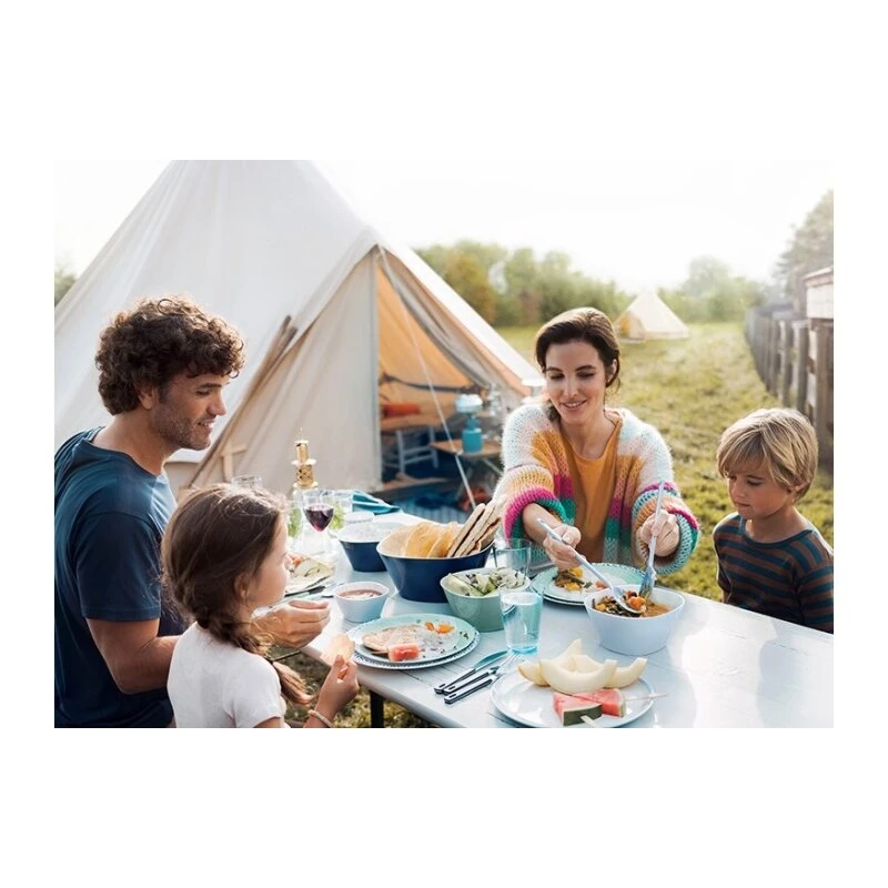 Piatto Fondo Flow Ø22cm In Melamina Bianco/nero Mepal 5 Piatto Fondo Flow Ø22cm In Melamina Bianco/nero Mepal - immagine 5