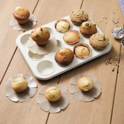 Pirottini In Silicone Per Muffin Riutilizzabili Ø5cm - Set 12 Pz NoStick -Peroni Kitchen Negozio pirottini silicone antiaderenti muffin nostik 2