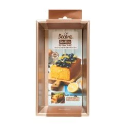 PLUM CAKE Stampo Antiaderente 23x12,5cm H7cm Gold Line Decora