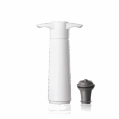 Wine Saver Pompa Salvavino Bianca C/o 1 Tappo Per Sottovuoto Vacu Vin