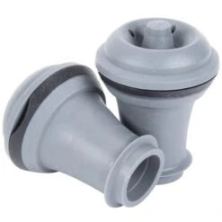 Wine Saver Pompa Salvavino Nera C/o 2 Tappi Per Sottovuoto Vacu Vin -Peroni Kitchen Negozio pompa vino vacuvin nera 3