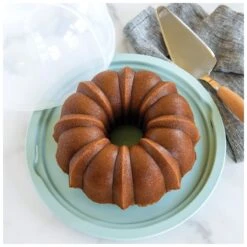 Portatorta Bundt Pan Ø32,5cm Verde Acqua NW50022 Nordic Ware -Peroni Kitchen Negozio portatorta bundt pan nw50022 nordic ware 2
