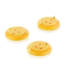 ALVÉOLÉ 3 Tappetino In Silicone Decoro 5 Impronte Ø7,5cm H0,2cm Silikomart