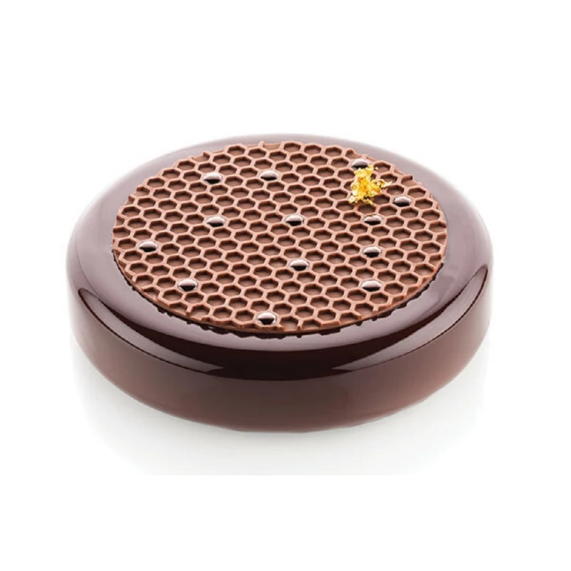 ALVÉOLÉ 9 Tappetino In Silicone Decoro 2 Impronte Ø14cm H0,2cm Silikomart 1 ALVÉOLÉ 9 Tappetino In Silicone Decoro 2 Impronte Ø14cm H0,2cm Silikomart