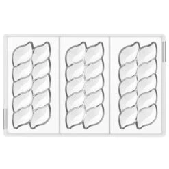 RIFLESSO T CH041 Stampo In Tritan Tavoletta Di Cioccolato 3 Impronte 14,3x6cm H1,3cm Silikomart -Peroni Kitchen Negozio riflesso t ch041 stampo in tritan 4 tavolette di cioccolato silikomart 2