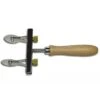 ROTELLA TAGLIA PASTA REGOLABILE 2 LAME LISCE IN ACCIAIO E MANICO IN LEGNO