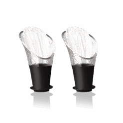 Tappo Versatore Vino Salvagoccia Crystal - Set 2 Pz Vacu Vin