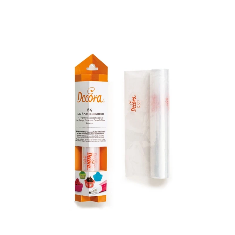 Sac à Poche Usa E Getta 40cm In Polietilene - Conf 24 Pz Decora 1 Sac à Poche Usa E Getta 40cm In Polietilene - Conf 24 Pz Decora