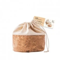 Sacchetto Portapane In Cotone E Sughero S Ø16cm H18,5cm Beige Nuts Innovations