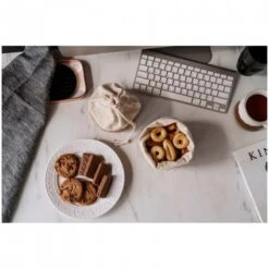 Sacchetto Portapane In Cotone E Sughero XS Ø12cm H16cm Beige Nuts Innovations -Peroni Kitchen Negozio sacchetto portapane in cotone e sughero xs 12x16cm beige nuts innovations 2