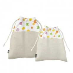 Sacchetto Rete Per Frutta E Verdura In Cotone - Set 2 Pz Assortiti Nuts Innovations