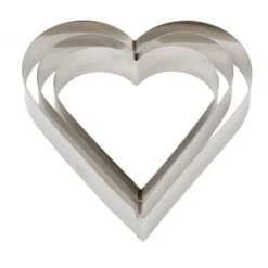 Cornice Inox Cuore H4,5cm - Varie Dimensioni Decora