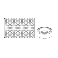 SAVARIN MIGNON PX045 Stampo In Silicone 77 Impronte Ø4cm H1,3cm Pavoflex 60x40 Pavoni -Peroni Kitchen Negozio savarin mignon px045 stampo in silicone pavoflex pavoni 3