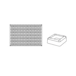 SAVARIN MIGNON PX046 Stampo In Silicone 77 Impronte 3,8x3,8cm H1,3cm Pavoflex 60x40 Pavoni -Peroni Kitchen Negozio savarin mignon px046 stampo in silicone 77 impronte pavoflex pavoni 3