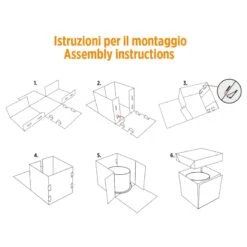 Scatola Per Dolci 36,5x36,5cm H30cm In Cartone Con Coperchio Decora -Peroni Kitchen Negozio scatola per dolci decora 36x36 cm 2