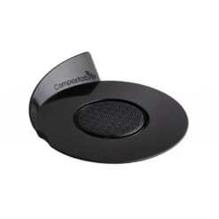 Set 100 Vassoi Compostabili Monoporzione Rotondi Ø8,6cm Neri Silikomart