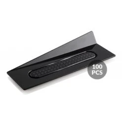 Set 100 Vassoi Monoporzione Rettangolari 14x4cm In Plastica Nera Silikomart