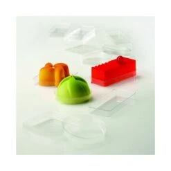 Set 2000 Vassoi Quadrati Mignon 4,2x4,2cm Trasparenti Pavoni