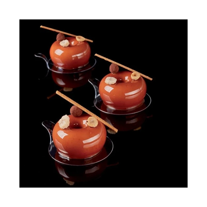 Set 50 Vassoi Monoporzione Rotondi Ø8cm Neri VP3NR Pavoni 2 Set 50 Vassoi Monoporzione Rotondi Ø8cm Neri VP3NR Pavoni - immagine 2