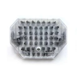 Set Di Bocchette Piccole In Acciaio Inox - 52 Pezzi Silikomart