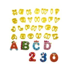 Tagliabiscotti Lettere E Numeri In Plastica - Conf 36 Pz Decora 6 Tagliabiscotti Lettere E Numeri In Plastica - Conf 36 Pz Decora -Peroni Kitchen Negozio set tagliapasta lettere numeri piccoli 2
