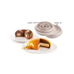 MULTI-INSERTO ROUND Stampo In Silicone Ø17,5/15/9,2cm H2,5cm Silikomart -Peroni Kitchen Negozio silikomart multi inserto round stampo in silicone 4