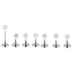 Siringa Con Beccucci In Acciaio Inox - Set 8 Pz Kuchenprofi -Peroni Kitchen Negozio siringa inox kp 7 bocchette 2