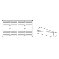 SOFT PX025 Stampo In Silicone 20 Impronte 12x3,2cm H3,8cm Pavoflex 60x40 Pavoni -Peroni Kitchen Negozio soft px025 stampo in silicone 20 impronte pavoflex pavoni 3