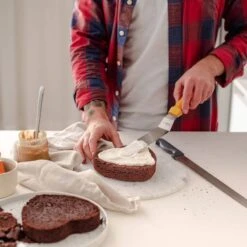 Spatola Piatta Con Scalino 24cm Con Lama In Acciaio Inox Decora -Peroni Kitchen Negozio spatola angolare 24 cm 2