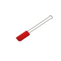 Spatola Leccapiatti 20x3cm In Acciaio Inox E Silicone Rosso MINI Kuchenprofi