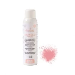 Colorante Spray Metallizzato Rosa Gold 150ml (No E171) Decora