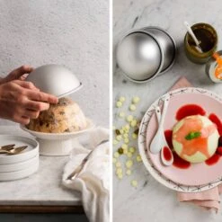 Stampo Mezza Sfera In Alluminio Anodizzato Ø10xH5,2cm 3 Pz Decora -Peroni Kitchen Negozio stampi mezza sfera in alluminio anodizzato monoporzione 2