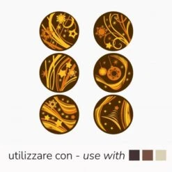 Stampi Termoformati Serigrafati Con Motivo Natalizio Per Cioccolato - 630 Semisfere Pavoni