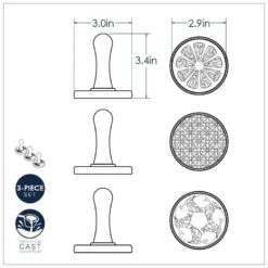 Timbri Biscotti CITRUS 3pz Ø7cm NW01265 Nordic Ware -Peroni Kitchen Negozio stampini per biscotti citrus 4