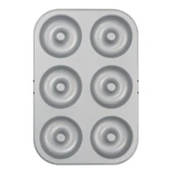 DONUTS Stampo In Acciaio Antiaderente 6 Impronte Ø7,5cm H2,3cm Decora -Peroni Kitchen Negozio stampo 6 ciambelle o 75 cm antiaderente 3