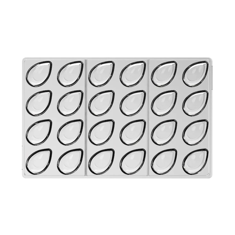 AURORA P CH047 Stampo In Tritan Pralina Di Cioccolato 24 Impronte 4x2,5cm H1,7cm Silikomart 3 AURORA P CH047 Stampo In Tritan Pralina Di Cioccolato 24 Impronte 4x2,5cm H1,7cm Silikomart - immagine 3