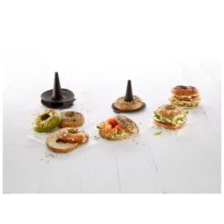 Lekue Stampo Per Bagel In Silicone Marrone Conf. 6 Pz Lékué -Peroni Kitchen Negozio stampo bagel 4