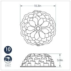 Stampo BLOSSOM BUNDT PAN Ø26,1cm H9,6cm NW87537 Nordic Ware 14 Stampo BLOSSOM BUNDT PAN Ø26,1cm H9,6cm NW87537 Nordic Ware -Peroni Kitchen Negozio stampo blossom bundt 6