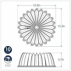 Stampo BRILLIANCE BUNDT PAN Ø26,1cm H9,3cm NW85777 Nordic Ware -Peroni Kitchen Negozio stampo brilliance bundt pan 6