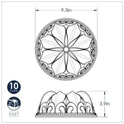 Stampo FLEUR DE LIS BUNDT PAN Ø23,6cm H9,9cm NW53248 Nordic Ware -Peroni Kitchen Negozio stampo bundt fleur de lis nordic ware 4