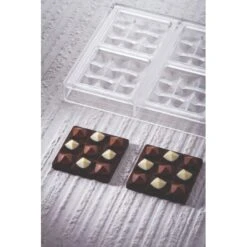 MINI MOULIN PC5014 Stampo In Policarbonato Tavoletta Di Cioccolato 6x50gr Pavoni